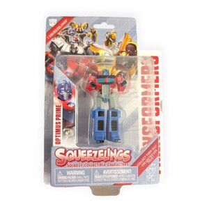 RARE Transformers Squeezelings Optimus Autobot Figure Squishy Toy Collectible